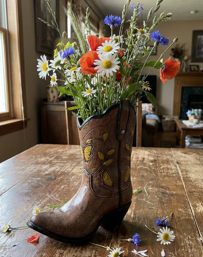 Cowboy Boot Vases