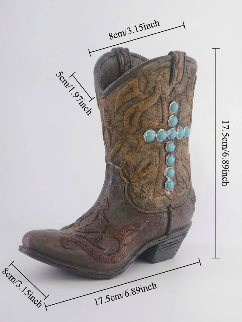 Cowboy Boot Vases