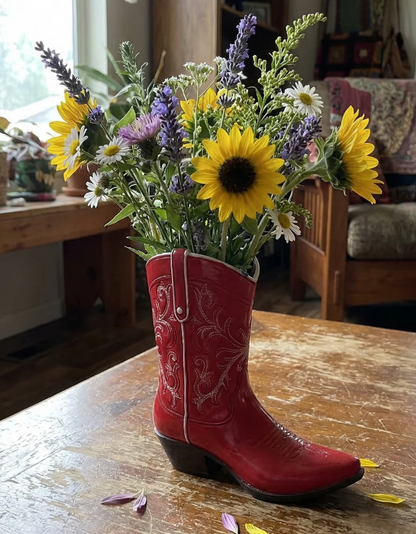 Cowboy Boot Vases